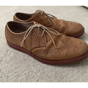 Polo Ralph Lauren Orrick Wingtip Oxford Lace Up Leather Shoes Mens Size 10 D